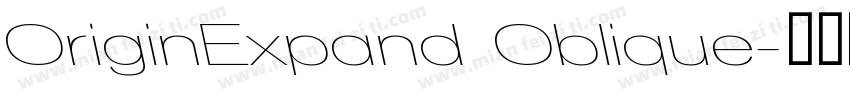 OriginExpand Oblique字体转换